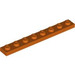 LEGO Reddish Orange Plate 1 x 8 (3460)