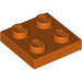 LEGO Reddish Orange Plate 2 x 2 (3022)