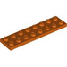 LEGO Reddish Orange Plate 2 x 8 (3034)