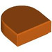 LEGO Roodachtig Oranje Tegel 1 x 1 Halve Oval (24246 / 35399)