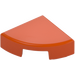 LEGO Reddish Orange Tile 1 x 1 Quarter Circle (25269)
