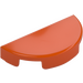 LEGO Rouge Orangé Tuile 1 x 2 avec Demi Cercle (1748)