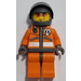 LEGO Rescue Chopper Piloot 1 (Dark Grijs Handen) Minifiguur