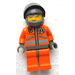 LEGO Rescue Chopper Pilot 2 (Dark grise Mains) Figurine