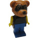 LEGO Ricky Raccoon met Zwart Top Fabuland Figuur