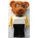 LEGO Ricky Raccoon met Wit Top zonder Masker Fabuland Figuur