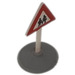 LEGO Road Sign (old) Pedestrians in Road with Base Type 1