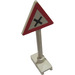 LEGO Road Sign Triangle with Dangerous Intersection Sign (649 / 81294)