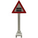 LEGO Road Sign Triangle mit Level Crossing (649)