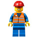 LEGO Road Worker Minifigure