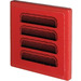 LEGO Roadsign Clip-aan 2 x 2 Vierkant met Lucht Vents Sticker met open &#039;O&#039;-clip