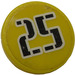 LEGO Roadsign Clip-on 2 x 2 Round with &#039;25&#039; Sticker (30261)