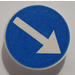 LEGO Roadsign Clip-on 2 x 2 Round with Arrow (30261)