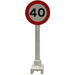 LEGO Roadsign Round with &#039;40&#039; Speed Limit