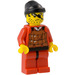 LEGO Robber mit Schwarz rag Hut Minifigur