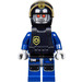 LEGO Robo SWAT met Zwart Helm met Politie Badge Sign minifiguur