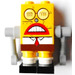 LEGO Robot SpongeBob SquarePants met Sticker Minifiguur