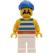 LEGO Roccia Island Refuge Pirata con Grande Baffi Minifigure