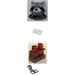 LEGO Rakete Raccoon im Dark rot Outfit Minifigur