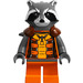 LEGO Rakett Raccoon med Grå Pels og Oransje Drakt Minifigur