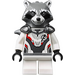 LEGO Raketti Raccoon jossa Harmaa Turkis ja Valkoinen Jumpsuit Minihahmo