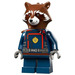 LEGO Raket Raccoon met Reddish Bruin Bont en Dark Blauw Pak Minifiguur