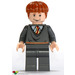 LEGO Ron Weasley in Dark Stone Grijs Gryffindor uniform minifiguur