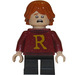 LEGO Ron Weasley с &#039;R&#039; На Тъмно червено Pullover, Къси крака Минифигурка