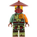 LEGO Ronin met Donkerrood Gezicht Masker en Hoed Minifiguur