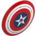 LEGO Round Shield with Curved Face with Captain America Logo (75902 / 104369)