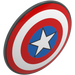 LEGO Round Shield with Curved Face with Captain America Shield (50695 / 75902)