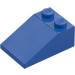 LEGO Royal Blue Slope 2 x 3 (25°) with Rough Surface (3298)