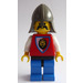 LEGO Royal Knights Soldado con Dark Gris Neck Protector Casco Minifigura