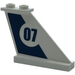 LEGO Rudder 1 x 3 x 4 with &quot;07&quot; on right side Sticker (2340)