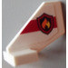 LEGO Rudder 2 x 3 x 2 with Fire Logo and Stripe Sticker (44661)