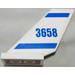 LEGO Rudder 2 x 4 x 6 with &#039;3658&#039; and Stripes Sticker (6239)