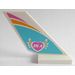 LEGO Rudder 2 x 4 x 6 with &#039;HLA&#039; in the heart with wings, on both sides Sticker (6239)