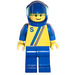 LEGO &quot;S&quot; Racer Blue/Yellow Minifigure