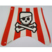LEGO Sail with White and Red stripes, skull and crossbones
