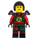 LEGO Samurai X (Nya) with Black Shoulder Armor and Hair Minifigure