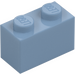 LEGO Sand Blue Brick 1 x 2 with Bottom Tube (3004)
