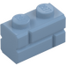 LEGO Sand Blue Brick 1 x 2 with Embossed Bricks (98283)