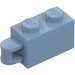 LEGO Sand Blue Brick 1 x 2 with Hinge Shaft (Flush Shaft) (34816)