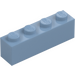 LEGO Sand Blue Brick 1 x 4 (3010)