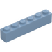 LEGO Sand Blue Brick 1 x 6 (3009)