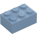 LEGO Sandblå Klods 2 x 3 (3002)