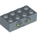 LEGO Bleu sable Brique 2 x 4 avec Bruck Affronter (3001 / 38352)