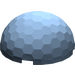 LEGO Zandblauw Hemisphere 4 x 4 met Ripples (30208 / 71967)