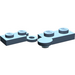 LEGO Sand Blue Hinge Plate 1 x 4 Swivel Assembly (1927 / 19954)