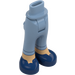 LEGO Sand Blue Hip with Pants with Dark Blue Slippers (35642)